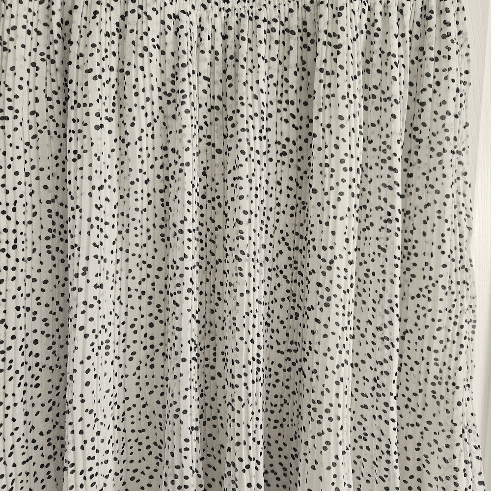 NWOT WD . NY Polka Dot Pleated Midi Skirt - Picture 7 of 9